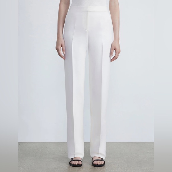 Lafayette Wool-Silk Crepe Gates Pant